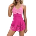 thumbnail image 3 of Sentmoon Maillot de Bain pour Femme avec Soutien-Gorge Intégré à Bretelles Spaghetti Grande Taille Bikinis pour Femmes Maillot de Bain pour Femme Ventre avec Jupe Découpée Maillot de Bain Robe de Bain Modeste à devant pour Looks Mode et Tendance TTG, 3 of 9