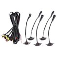 thumbnail image 1 of 5PCS Car Front Grill Lights Fit for Durango 2011-2021 Grille LED Yellow Lights Black Lens, 1 of 10