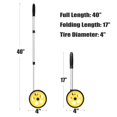 thumbnail image 4 of Zozen Measuring Wheel 4-Inch Measure Wheel - Scalable Length Measuring Wheel in Feet and Inches Up To 10 000Ft] Walking Measuring Wheel with carrying Bag, 4 of 4