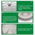 thumbnail image 2 of Miangastore 28cm Stainless Steel Three-Layer Soup Steamed Steamer Multi-Function Steamed Pot Cookware Pot Cooking Gifts(Silver), 2 of 8
