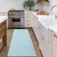 thumbnail image 3 of Garvee 4'x6' Modern Plaid Area Rug Abstract Rugs for Living Room, Washable Rug Non-Slip Low Pile Accent Carpet for Bedroom Home Office, Light Blue, 3 of 7
