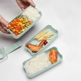 thumbnail image 1 of Yhmxh Kitchen Gadgets Kitchen Essentials Stackable Bento Box,Lunch Box Kit With Spoon & Fork,3-In-1 Compartment Whea-t Straw Meal Prep Containers,Leakproof Stackable Bento Lunch Box Meal, 1 of 7