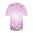 thumbnail image 5 of CEHVOM T-shirt Imprimé de Mode pour Femmes, Manches Courtes, Blouse à Col Rond, Hauts Décontractés, Liquidation, 5 of 5