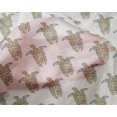 thumbnail image 4 of oneOone Silk Tabby Fabric Turtle Block Print Fabric By Yard 42 Inch Wide, 4 of 4