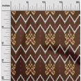 thumbnail image 1 of oneOone Georgette Viscose Fabric Paisley & Chevron Ikat Print Sewing Fabric BTY 42 Inch Wide, 1 of 4