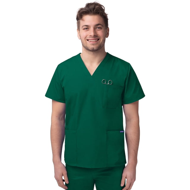 Sivvan Haut d'Uniforme Unisexe à Col en V à 3 Poches (Offert en 15 Couleurs)
