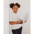thumbnail image 2 of Unizone Uniforms Polo Piqué à Manches Courtes pour Filles (Grand, Blanc), 2 of 6