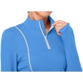 thumbnail image 4 of Women's Long Sleeve Workout Tops Zip Thumb Hole Athletic Running Sweatshirt Pullover, 4 of 6