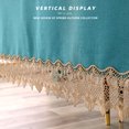 thumbnail image 4 of MAWCLOS Table Cloths Washable Tablecloths Covers Lace Tablecloth Home Decor Vintage Embroidered Polyester Waterproof Green 55"x 79"/ 140cm*200cm, 4 of 8
