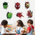 thumbnail image 4 of Superhero Wall Stickers for Kids 3D Superheroes Wall Sticker, 4 of 5