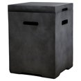 thumbnail image 1 of Living Source International Concrete Fire Pit Propane Tank Cover - Charcoal gray, 1 of 2