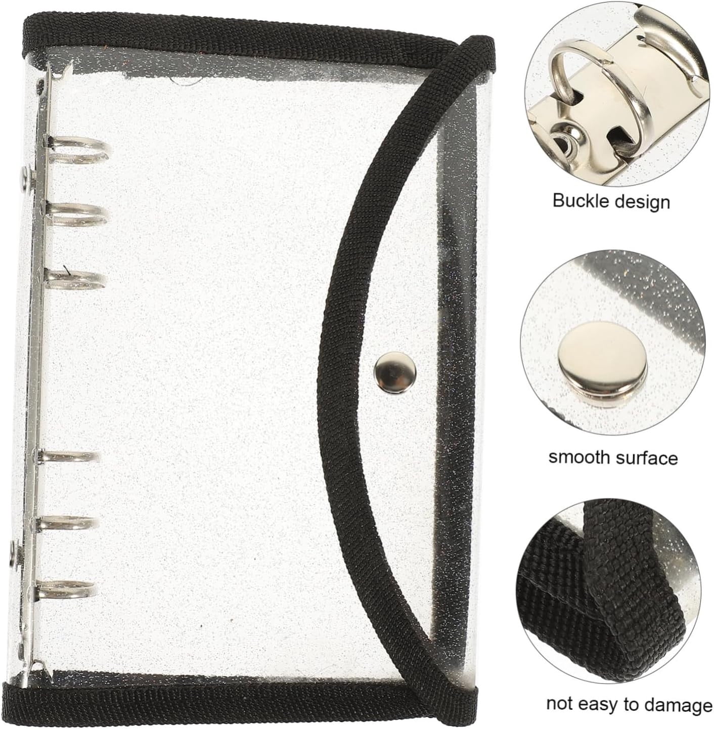 Fiudx Wrapped Loose-Leaf Pvc Transparent Case New Travel Account Book
