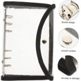 thumbnail image 1 of Fiudx Wrapped Loose-Leaf Pvc Transparent Case New Travel Account Book, 1 of 2