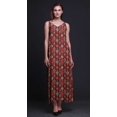 thumbnail image 2 of Bimba Robe Longue Maxi Imprimée en Rayonne Ikat pour Femmes à Bretelles Spaghetti Ajustables Boho-Xx-Grand, 2 of 4