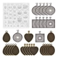thumbnail image 2 of veasfak Boucle d'Oreille en Résine Époxy Modèle Créatif Bijoux DIY Fait Main Base Pendentif 31 Pcs, 2 of 9