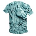 thumbnail image 4 of Weiqiqre T-shirt pour Homme Décontracté à Relief, Imprimé de Course, T-shirt Graphique, Extérieur, Quotidien, Vacances, Manches Courtes, Col Rond, Chandail à Porter au Quotidien, Extérieur, Rue et Centres de Villégiature, 4 of 6