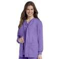thumbnail image 1 of Landau Essentials Veste d'Uniforme à 4 Poches pour Femmes : Coupe Classique et Décontractée, Col Ras du Cou, devant à Boutons-Pression et Poignets en Tricot 7525, 1 of 1