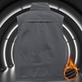 thumbnail image 4 of Birdeem Mens Thin Workwear Solid Color Stand Collar Sleeveless Jacket Tank Tops, 4 of 9