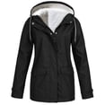 thumbnail image 1 of Pisexur Shacket Jacket Women Solid Rain Jacket Outdoor Jacket Waterproof Hooded Raincoat Windproof Pocketed Shirts Fall Jacket Shackets, 1 of 6