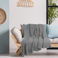 thumbnail image 4 of Unique Bargains Cotton Blanket Decorative Cable Knitted Throw Soft Knit Blankets, 4 of 10