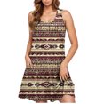 thumbnail image 5 of Ovzne Robes d'Été pour Femmes 2025 Robe Femme Robe Décontractée pour Femmes Grande Taille Sans Manches Col Ras du Cou Robe Courte à Rayures Robe pour Femmes Liquidation, 5 of 5