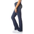 thumbnail image 2 of WallFlower Women's Luscious Curvy Bootcut Mid-Rise Insta Stretch Juniors Jeans (Standard and Plus), 2 of 4