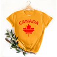 thumbnail image 4 of Pisexur Hauts pour Femmes, Hauts d'Été pour Femmes, Nouveau Pull à Manches Courtes Col Rond Décontracté Imprimé Jaune,S, 4 of 5