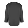 thumbnail image 3 of Hiiyo T-Shirt pour Homme Confortable Uni à Manches 3/4 T-Shirt Polyvalent Chandail T-Shirt, 3 of 6