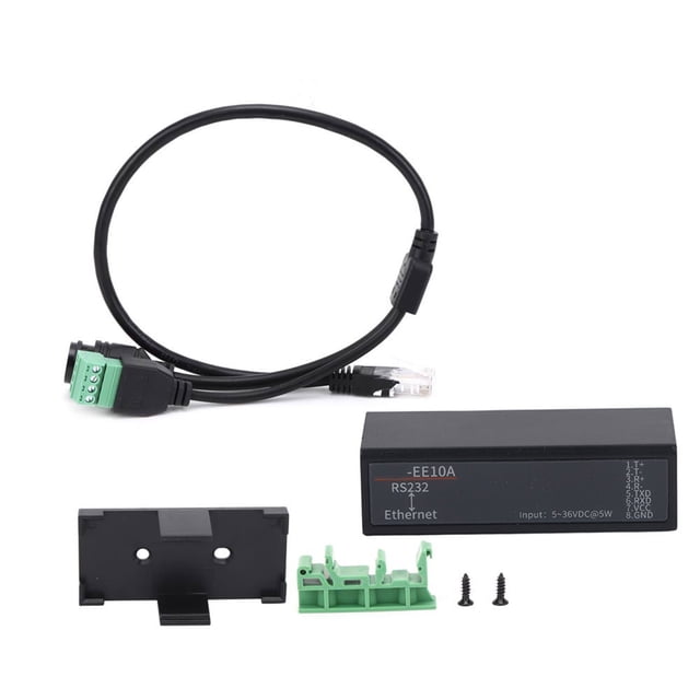 Serveur Série HF7111 RS232 vers Ethernet DTU Module de Communication à Messages Courts 5‐36vdc