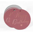 thumbnail image 2 of Inkdotpot Real Rose Gold Foil Happy Birthday Tags Favor Hang Paper Tags 100 Pieces, 2 of 6