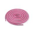 thumbnail image 1 of INSPIRE CHIC Unisex Round Rope Dual Colored Striped 1/5 Thick Boot Shoelace 70cm / 27.55" White Fuchsia, 1 of 4