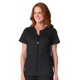 thumbnail image 1 of Maevn EON Women's Short Sleeve Zip Front Solid Scrub Jacket, 1 of 1