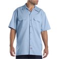 thumbnail image 1 of Dickies Chemise de Travail à Manches Courtes pour Homme, 2X, Bleu Pâle, 1 of 6