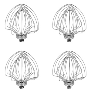 4X Accessories for 7-Quart Lifting Stand Mixer, Mixing Head, Whisk, Suitable for KSM7586P/7990/8990