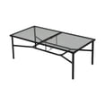thumbnail image 1 of Four Seasons Courtyard Sunny Isles Tempered Glass Top Patio Dining Table, 1 of 7