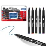 Sharpie Creative Markers, Earth Tones, Water-Based Acrylic Paint Markers, Fine Tip, 5 Count