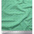thumbnail image 1 of Soimoi Polyester Crepe Fabric Dot & Whale Ocean Decor Fabric Printed Yard 52 Inch Wide, 1 of 3
