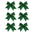 thumbnail image 1 of Outdoor Christmas Decorations,6-Piece 9cm Mini Christmas Tree Hanging Ornament Set, Small Holiday Decoration for Display, 1 of 8