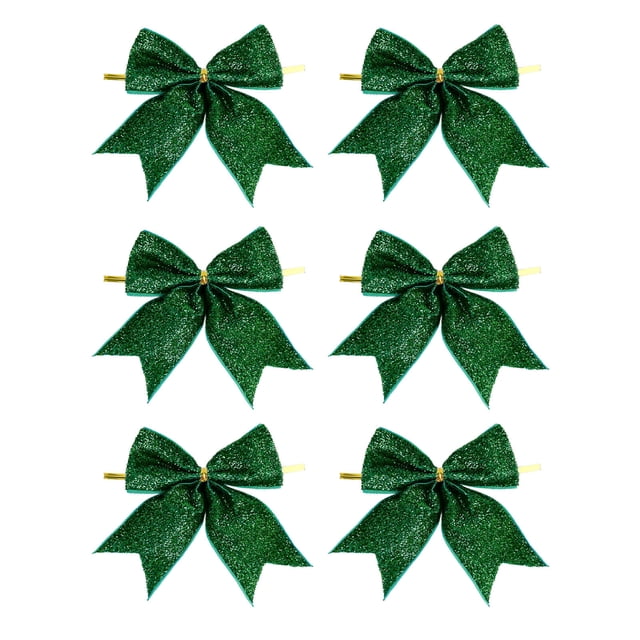 Outdoor Christmas Decorations,6-Piece 9cm Mini Christmas Tree Hanging Ornament Set, Small Holiday Decoration for Display