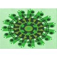 thumbnail image 1 of Ahgly Company Tapis Rectangulaire Lavable en Machine Intérieur Transitionnel Vert Forêt, 3 Pieds x 5 Pieds, 1 of 7