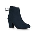 thumbnail image 1 of Unique Bargains Women's Block Heel Lace Up Back Ankle Boots, 1 of 7