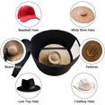 thumbnail image 2 of Boîte de Rangement pour Chapeaux Grande en Feutre avec Panneau Transparent, 2 of 10