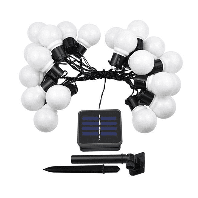 Outdoor Solar String Lights LED Solar Powered String Lights Waterproof,Crystal Ball Lights Solar Fairy Patio Lights for Garden