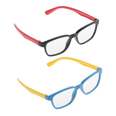 Esquirla 2x Kids Eyeglass Blue Light Blocking Glasses 400 Eyewear Children Goggles, Computer Gaming Screen Glasses for Kids Age 3-12