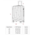 thumbnail image 4 of TRAVLR Valise Rigide Stries Medium (25 Pouces), Anti-Rayures, Huit Roues Silencieuses et Cadenas TSA - Noir, 4 of 6