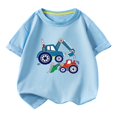 thumbnail image 1 of RXIRUCGD 2025 Vêtements d'Été pour Enfants T-shirt Décontracté Ample à Manches Courtes Col Rond pour Adultes, 1 of 2