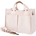 thumbnail image 2 of LinYooLi Canvas Tote Bag for Women Large Capacity Shoulder Bag Aesthetic Purses Handbags with Multiple Pockets, 2 of 5
