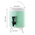 thumbnail image 3 of Contenants de Rangement Solution de Rangement pour Usage Extérieur Distributeur de Boissons Isolé 6 Litres avec Robinet Étanche et Poignées pour Boissons Chaudes Froides Serveur en Acier Inoxydable pour Café Thé, 3 of 4
