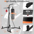 thumbnail image 2 of Gymax Heavy Duty Boxing Punching Stand W/Heavy Bag & Speed Bag Sandbag Rack Home Gym, 2 of 10