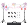 thumbnail image 1 of KFFKFF Backdrop Stand, 8.5 x 10 ft Adjustable Photo Backdrop Stand Kit, Portable Background Backdrop Stand with 2 Tripods, Heavy Duty Projector Screen Stand, 1 of 9